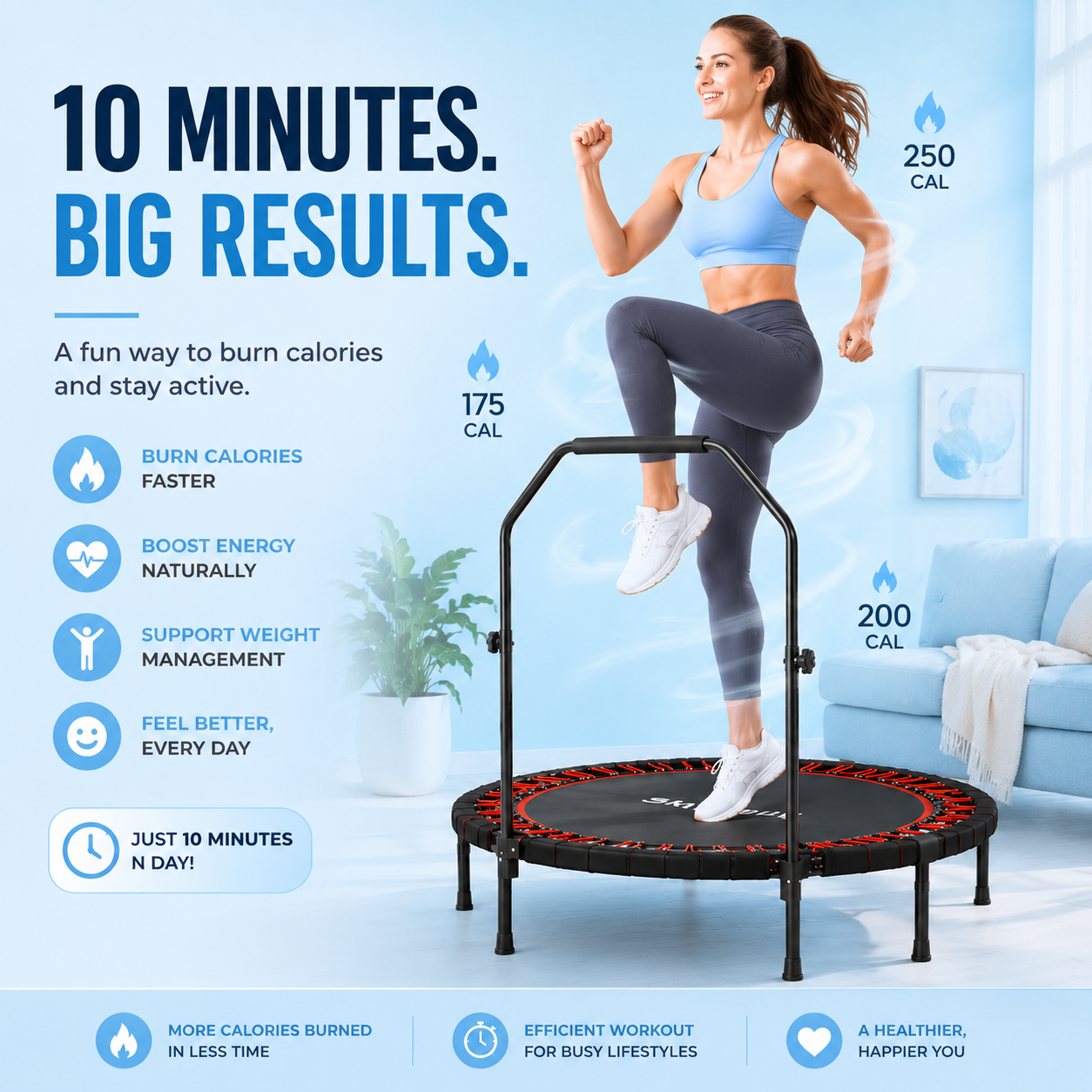 SkyBound™ Foldable Mini Trampoline