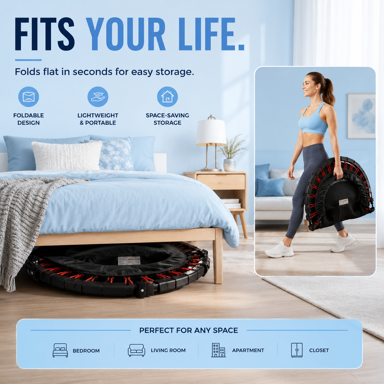 SkyBound™ Foldable Mini Trampoline