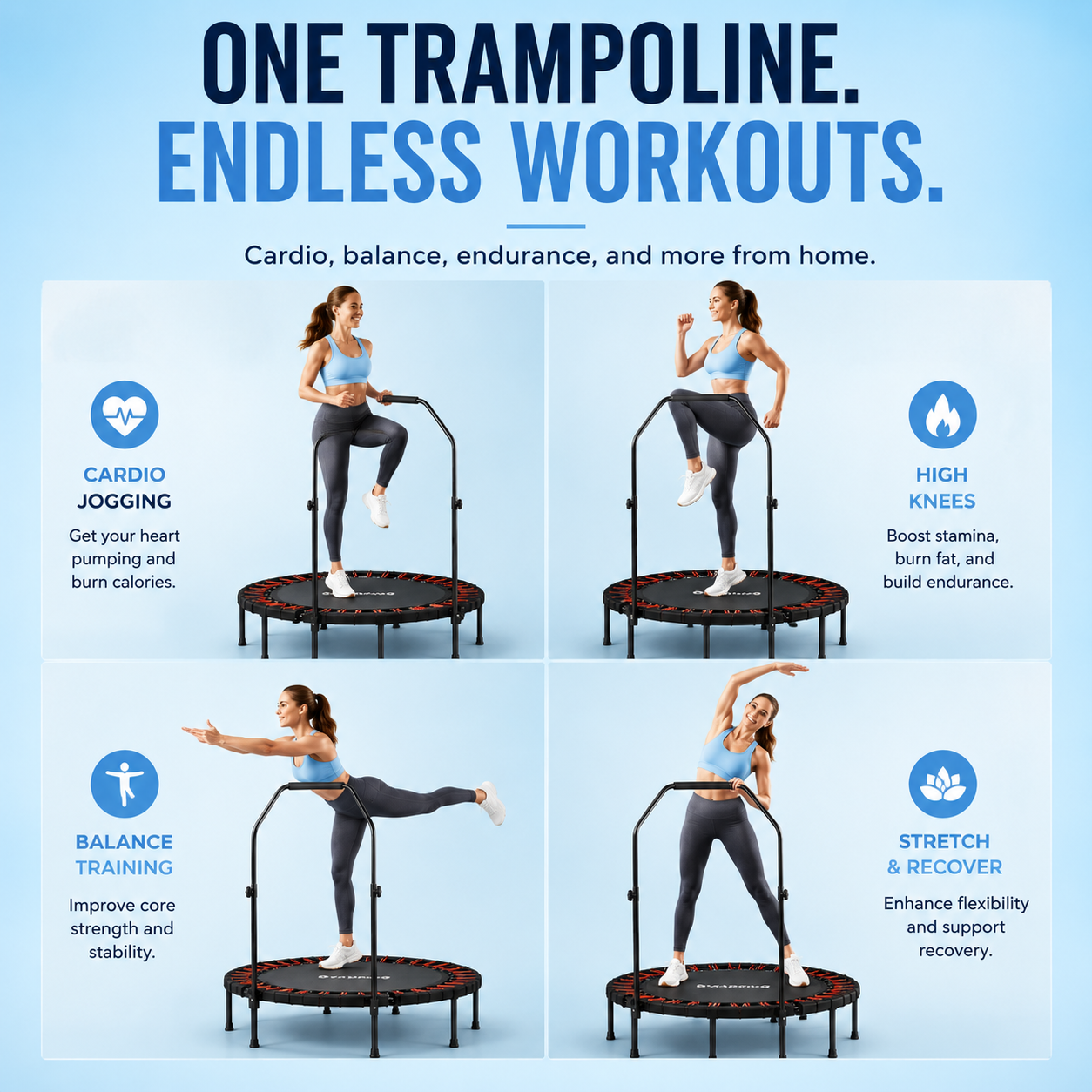SkyBound™ Foldable Mini Trampoline
